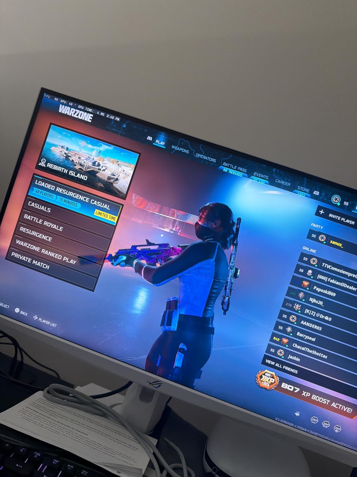 ASUS ROG Strix 27 4K HDR USB-C Gaming Monitor (XG27UCG-W) White, UHD (3840x2160) Dual Mode (4K 160Hz or FHD 320Hz), 1ms, Fast IPS, ELMB Sync, G-SYNC Compatible, AI Gaming, 3yr Warranty customer photo 2