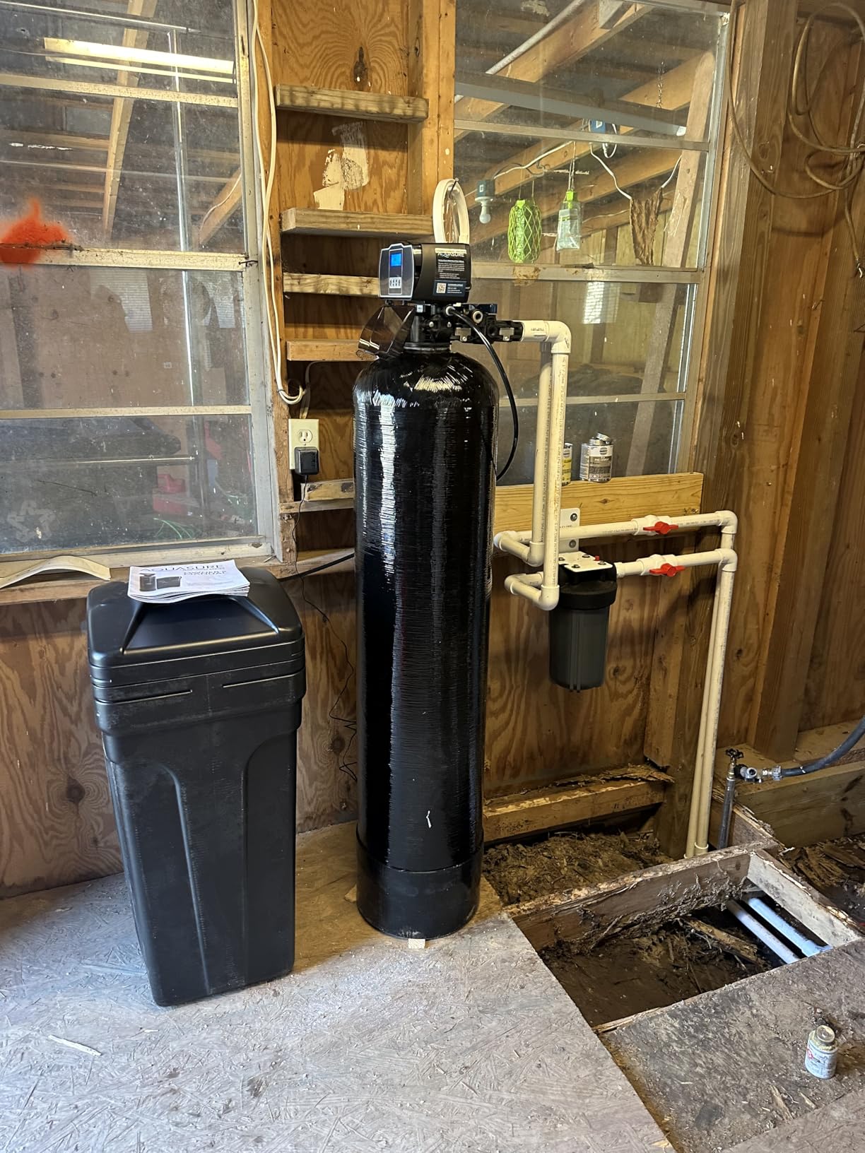 Aquasure Whole House Water Filtration Bundle w/Water Softener, 75 GPD RO System and Dual Purpose Sediment/GAC Pre-Filter (72,000 Grains) customer photo 2