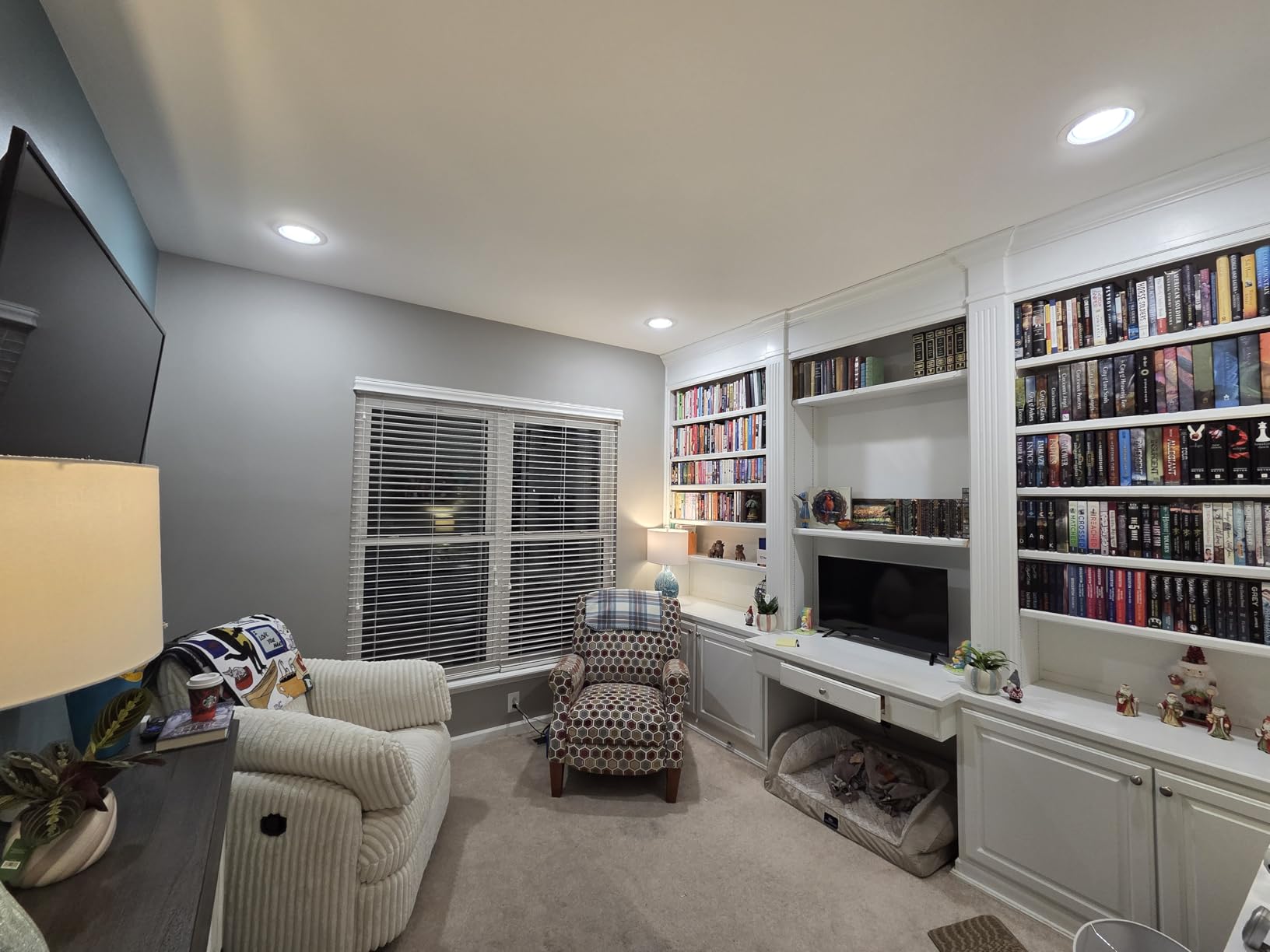 Signature Design by Ashley Tie-Breaker Casual Swivel Glider Recliner with Hidden Storage, White customer photo 2