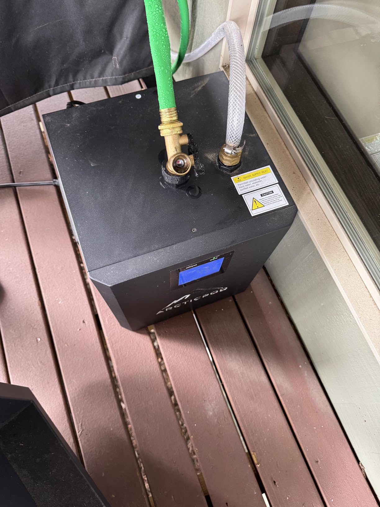 Frozin 400 Cold Plunge Tub with Water Chiller. Foam Insulation for Superior Ice Retention over Uninsulated Barrel or Inflatable Ice Baths. 100 Gallon Capacity customer photo 2