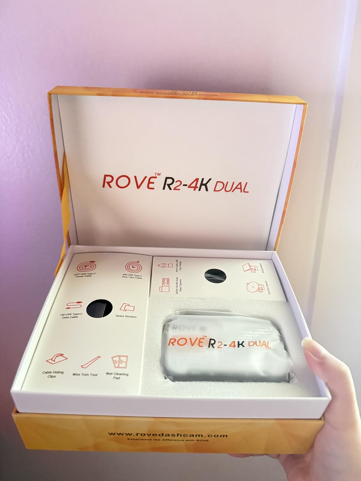 ROVE R2-4K DUAL Dash Cam Front and Rear, STARVIS 2 Sensor, FREE 128GB Card Included, 5G WiFi customer photo 2