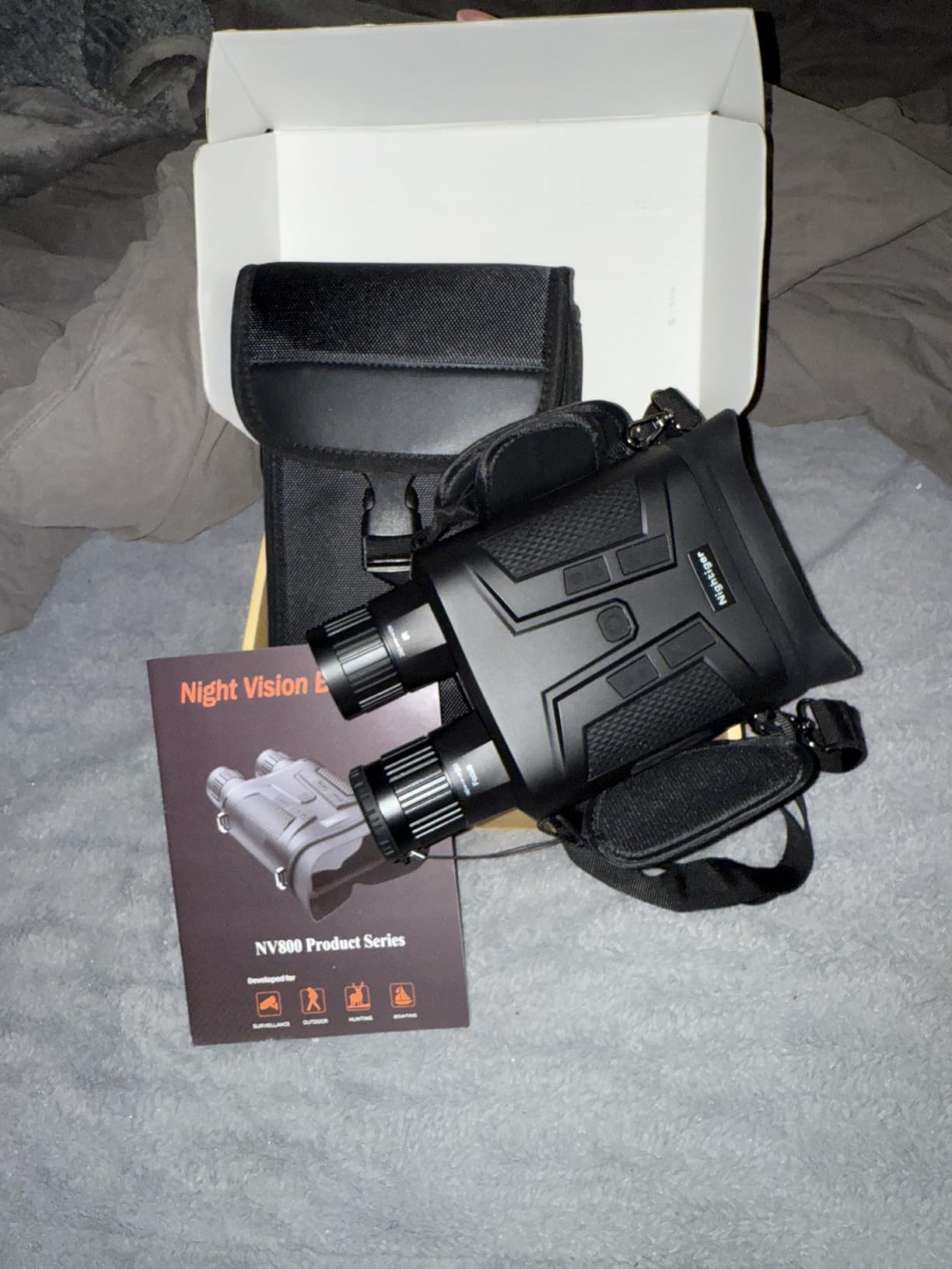 Nightiger Super Night Vision Binoculars with Ranging Function | Big Screen Long Viewing Range, Built-in 7000mAh Rechargeable Battery, 10X Digital Zoom, Powerful Infrared Night Vision Goggles for Adults customer photo 2