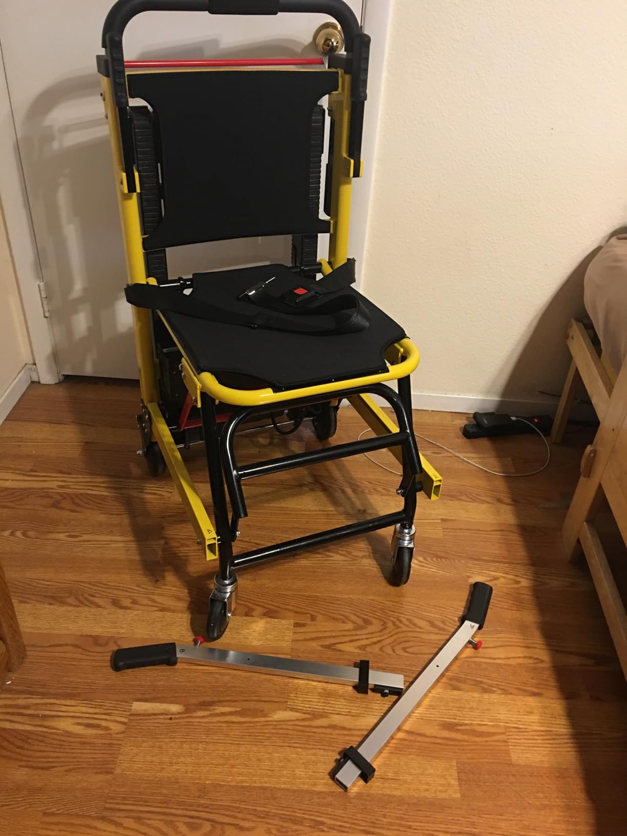 Electric Stair Climbing Wheelchair Foldable Stair Lifts for Seniors 400lbs Load Capacity customer photo 1