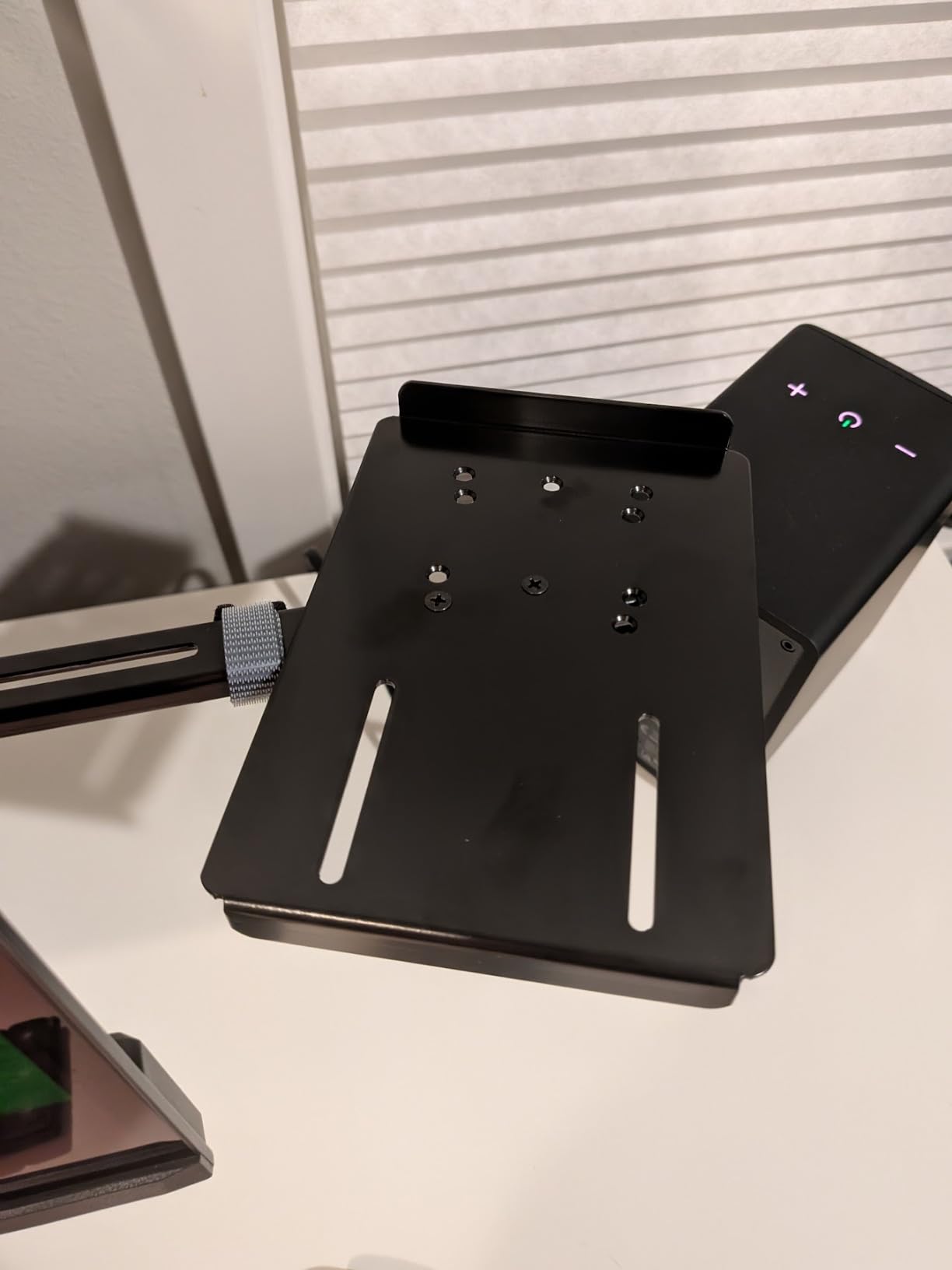 Nagao Seisakusho NB-SPKR-VESA Speaker Stand Compatible with Monitor Arm VESA Computer Monitor Speaker Installation customer photo 2