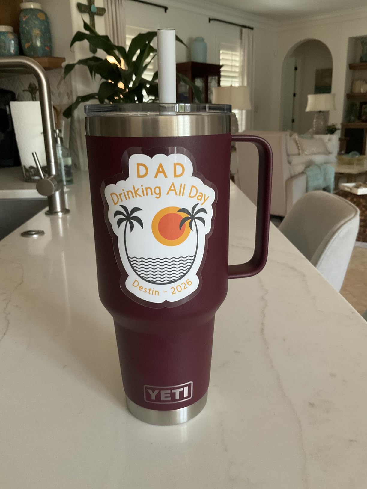 YETI Rambler 42 oz Tumbler with Handle and Straw Lid, Travel Mug Water Tumbler, Key Lime customer photo 1