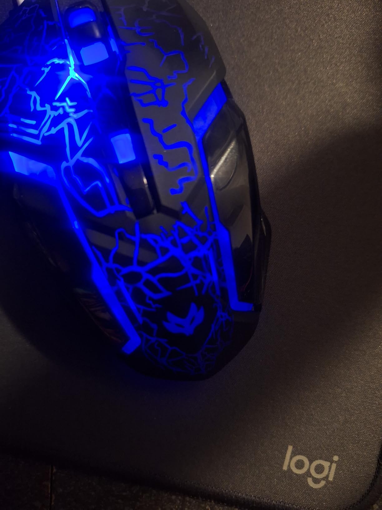 Wireless Gaming Mouse, Rechargeable Wireless Computer Mouse with Type-C Fast Charging, Ergonomic Mouse with 3 Adjustable DPI, 6 Silent Buttons, LED Light, Long Battery Life for Laptop, PC, Mac customer photo 1