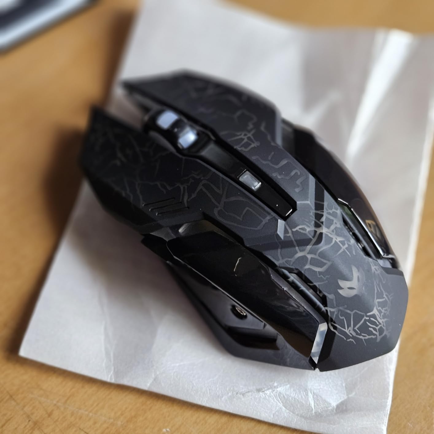 Wireless Gaming Mouse, Rechargeable Wireless Computer Mouse with Type-C Fast Charging, Ergonomic Mouse with 3 Adjustable DPI, 6 Silent Buttons, LED Light, Long Battery Life for Laptop, PC, Mac customer photo 2