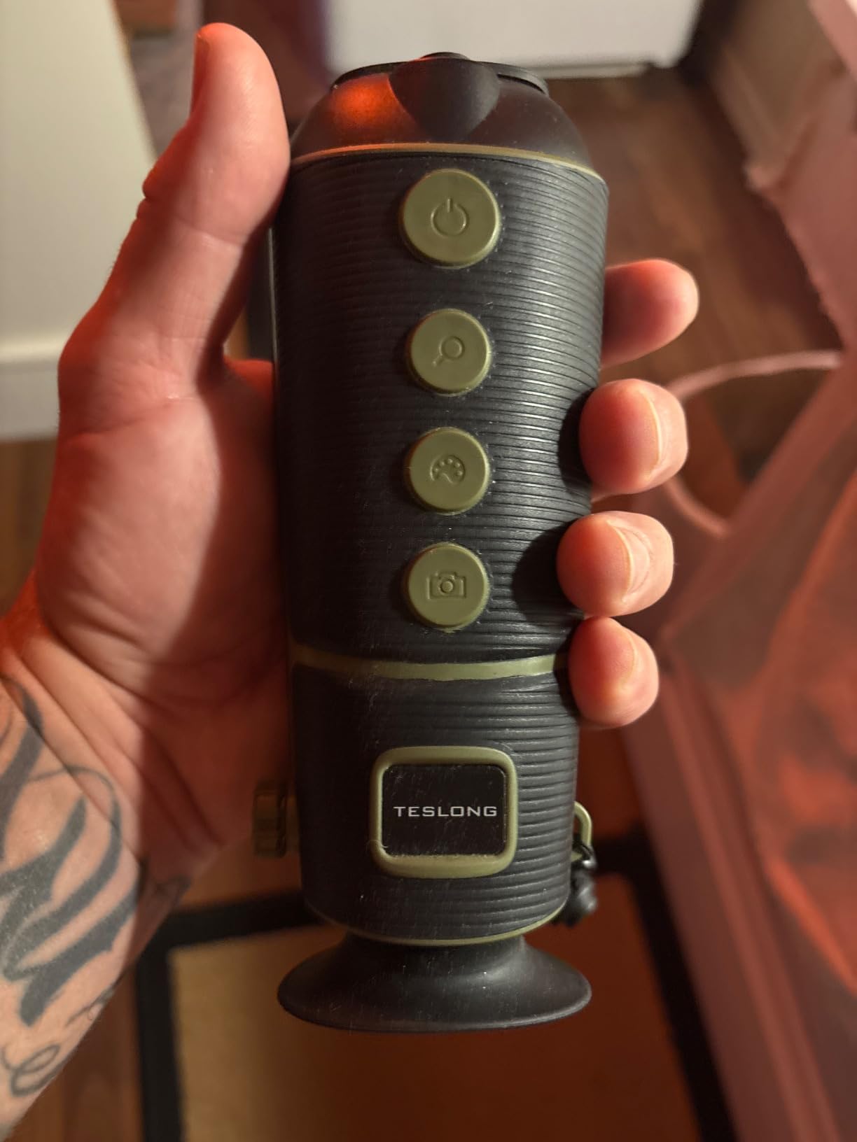 Teslong Thermal Monocular, 384x256 Thermal Imaging Monocular Handheld Infrared Thermal Scope, Weather-Resistant Thermal Binoculars Short Range Thermal Monocular for Outdoor Camping, Travel customer photo 1