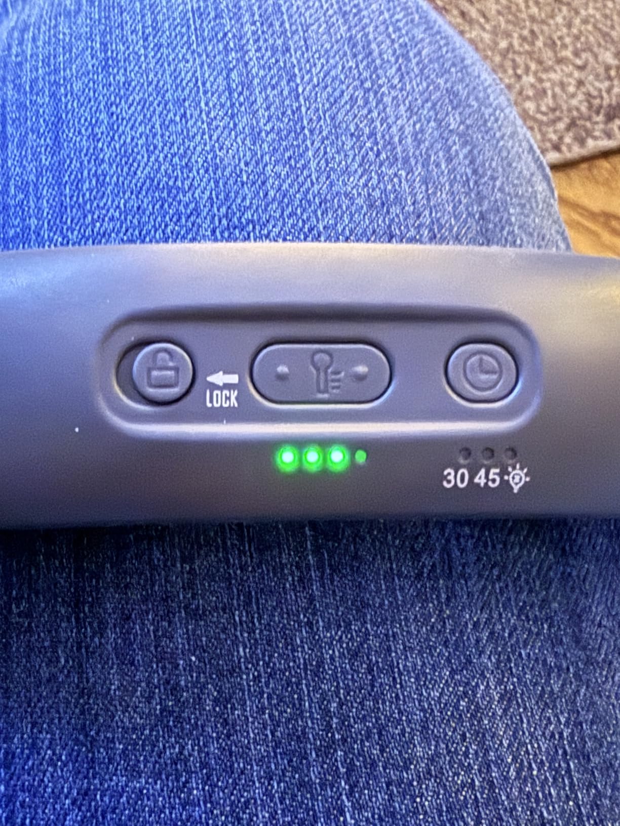 Glocusent Ergonomic Reading Light, 1600mAh Rechargeable Book Light for 100 Hrs - 3 Colors & 5 Brightness, Neck Light with Timers, Sleep Aid & Travel Lock, Perfect for Reading, Knitting & Craft customer photo 2