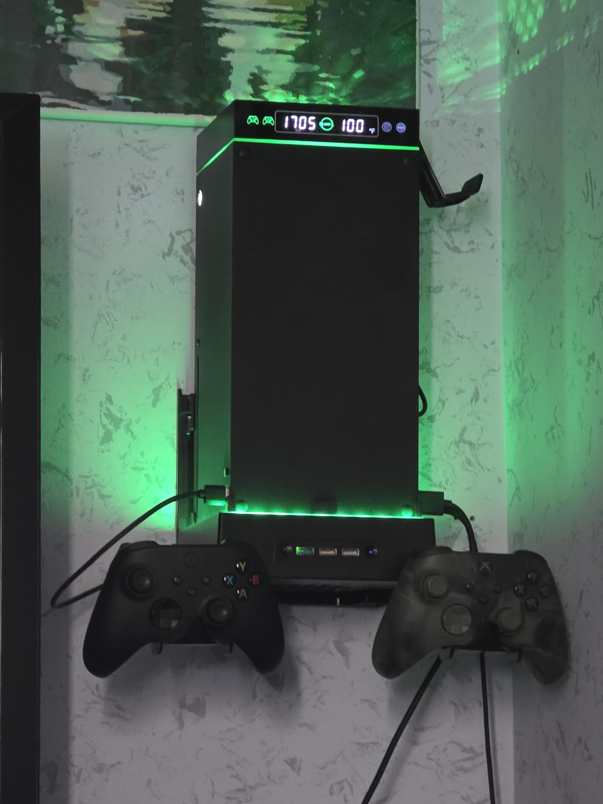 LVVIL Cooling Fan with 2 Packs 4800mWh Rechargeable Battery for Xbox Series X/S Console, Built-in Auto Adjustable Cooling System with Xbox Fans Cooler, Controller & Headset Holders Included customer photo 1