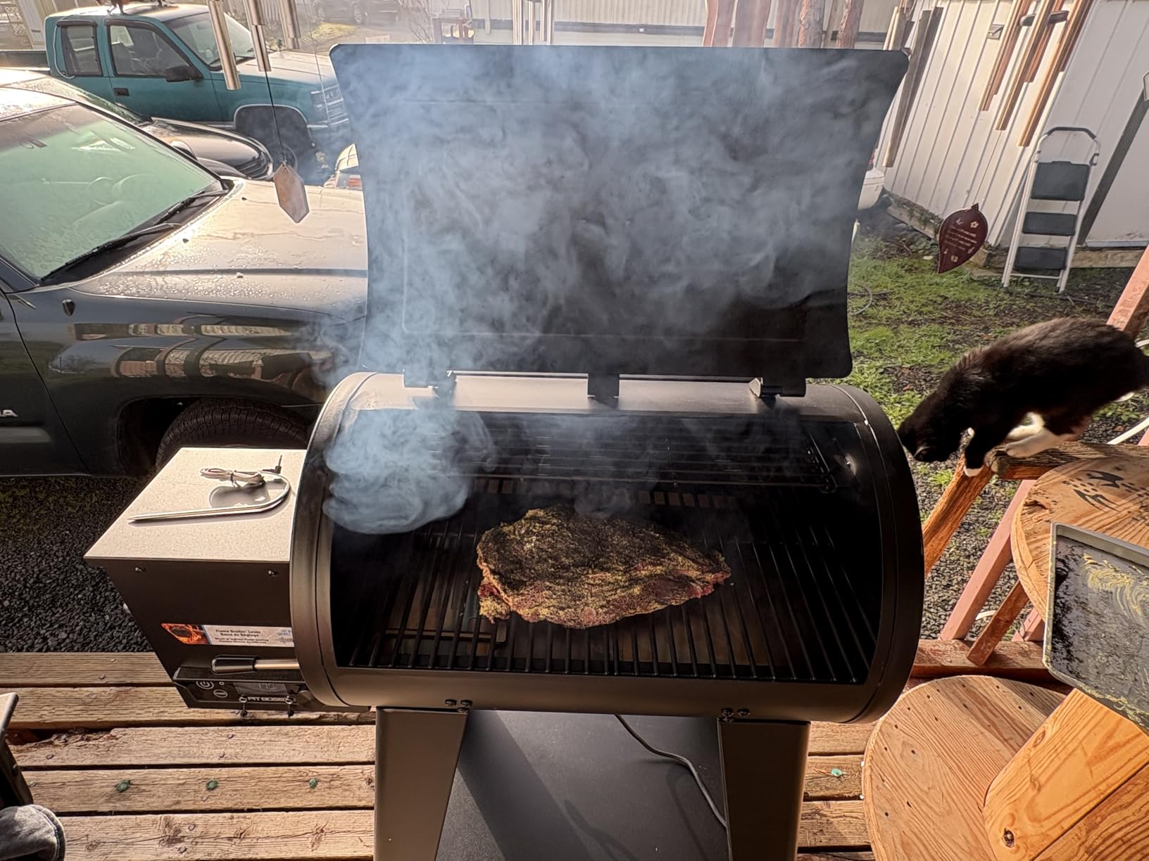Pit Boss 700FB2 Pellet Grill, Matte Black - PB700FB2 customer photo 2