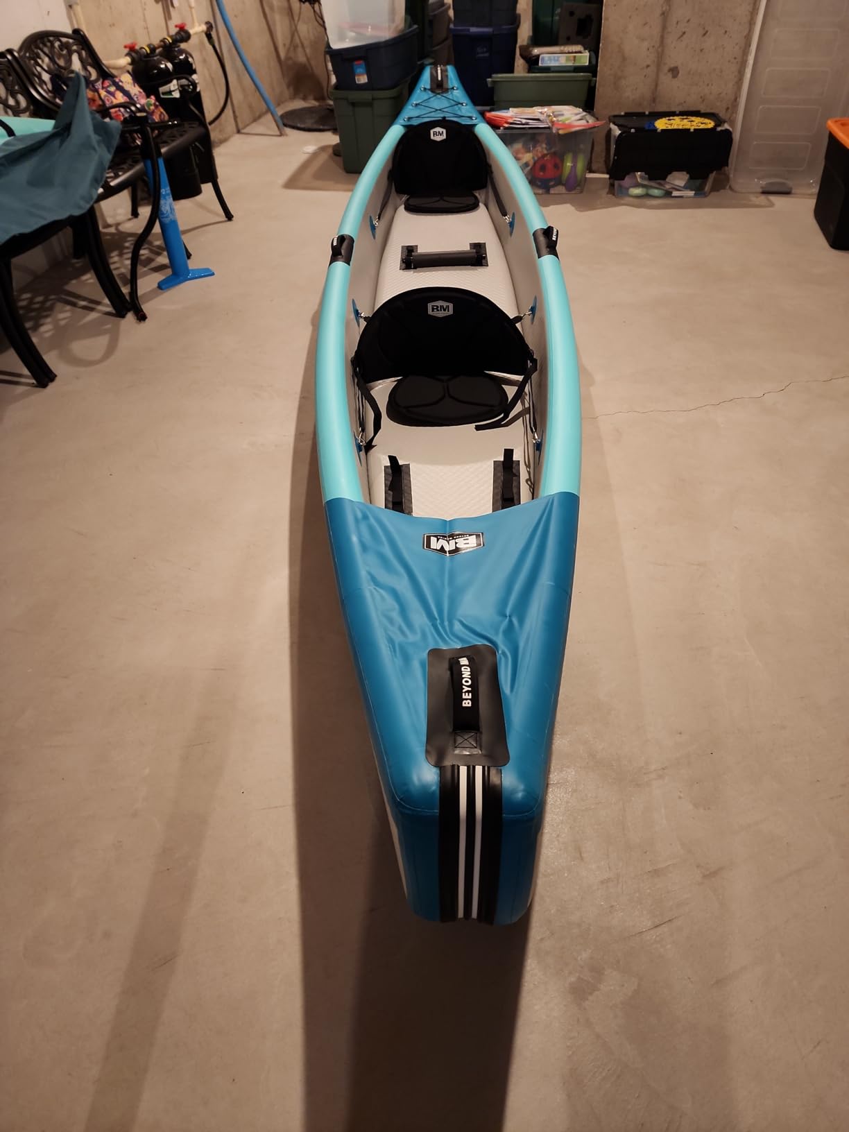 BEYOND MARINA Inflatable Kayak 1 & 2 & 3 Person Adult- Full Drop Stitch Kayak with Aluminum Paddles, Seats, Footrests, Pump, Fins customer photo 1