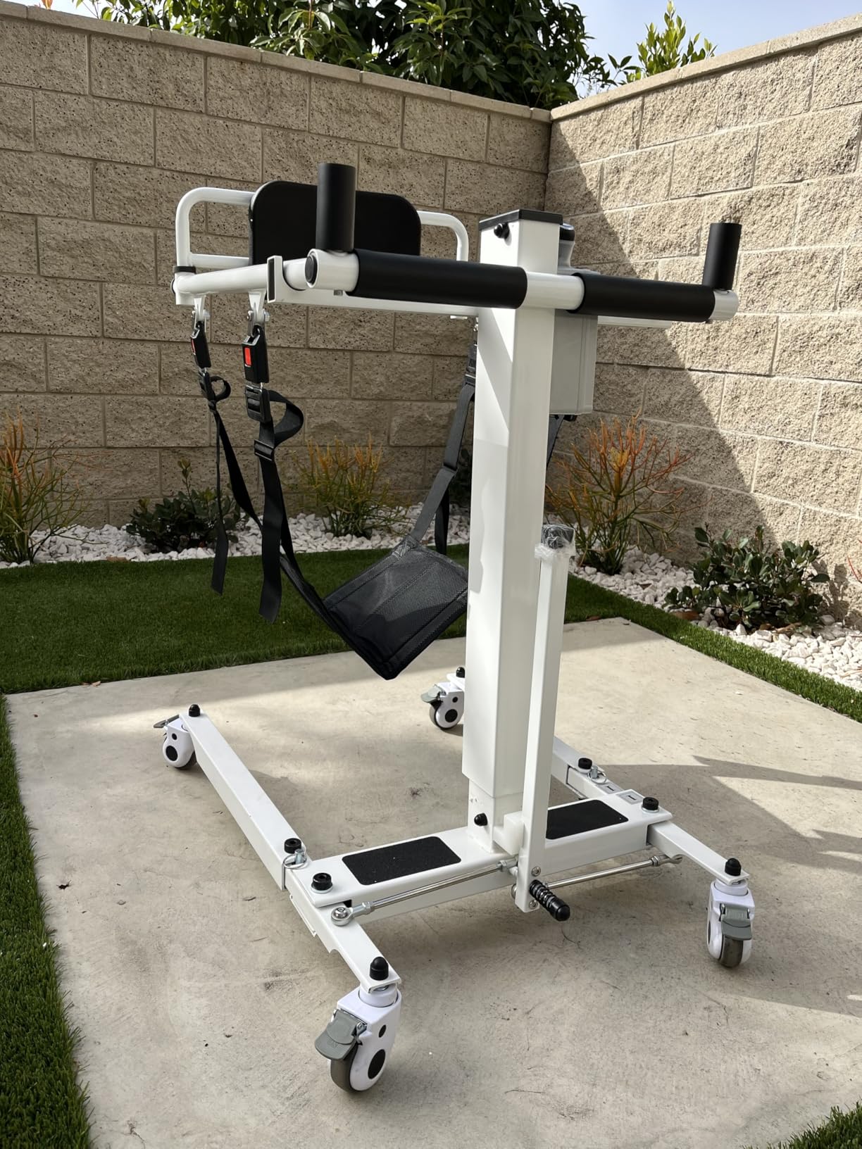 Patient Lift Transfer Chair - Electric Assist Lift Aid for Home Care Use - Portable Folding for Car - Transport Wheelchair for Seniors, Adults & Disabled customer photo 1