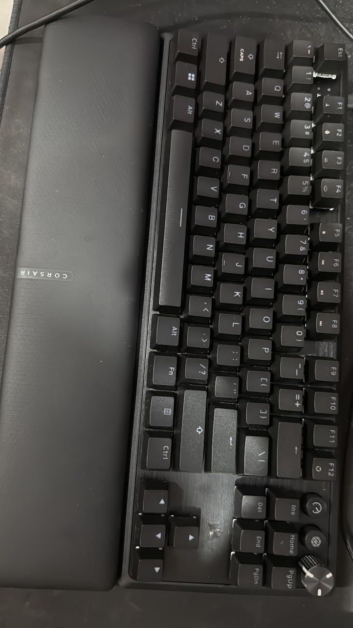 Corsair K70 PRO TKL RGB Tenkeyless Mechanical Wired Gaming Keyboard - Pre-Lubed Hall Effect MGX Hyperdrive Adjustable Switches, Simultaneous SOCD and Rapid Trigger, ABS Double-Shot, QWERTY NA - Black customer photo 2