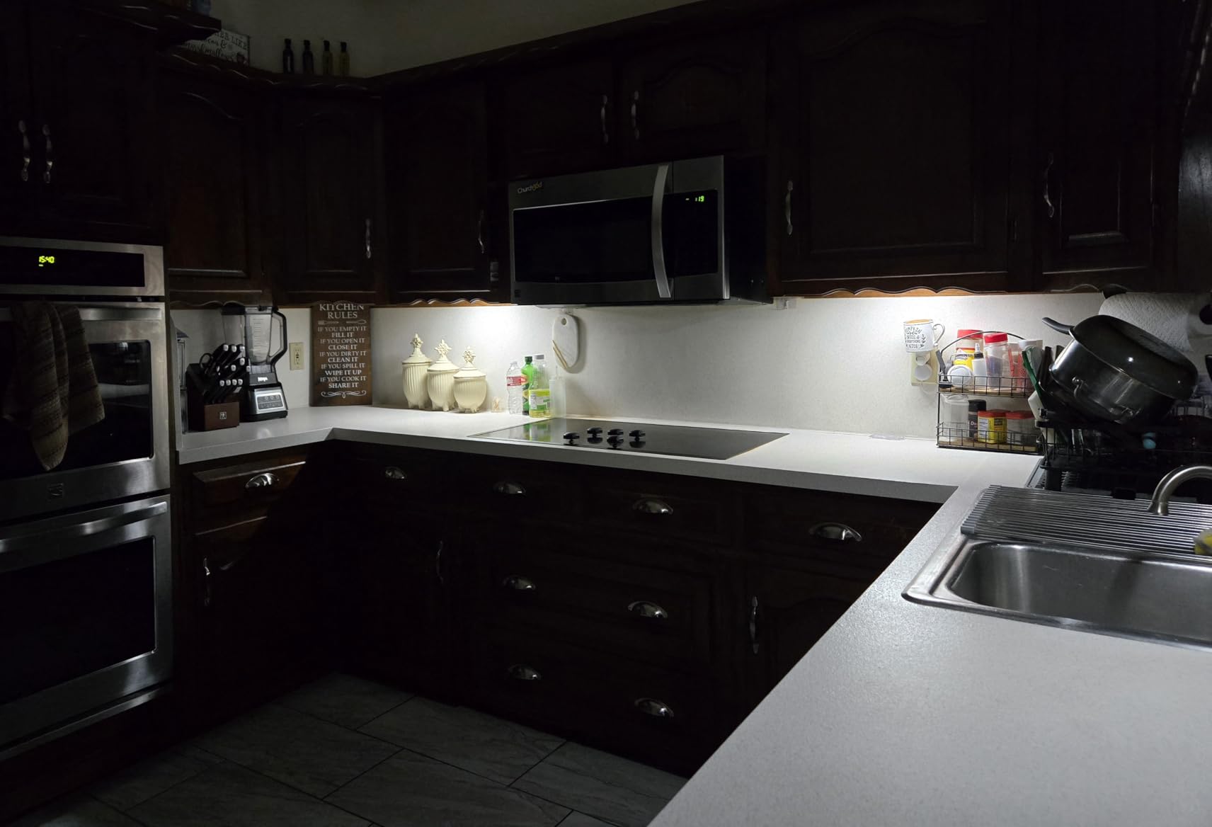 EZVALO 6-Pack Under Cabinet Lighting with Charging Station, 2000mAh Rechargeable Wireless Motion Sensor Lights, 3 Color Temps, Dimmable, Timer, Magnetic, with Remote Control for Kitchen, Closet, Stair customer photo 2