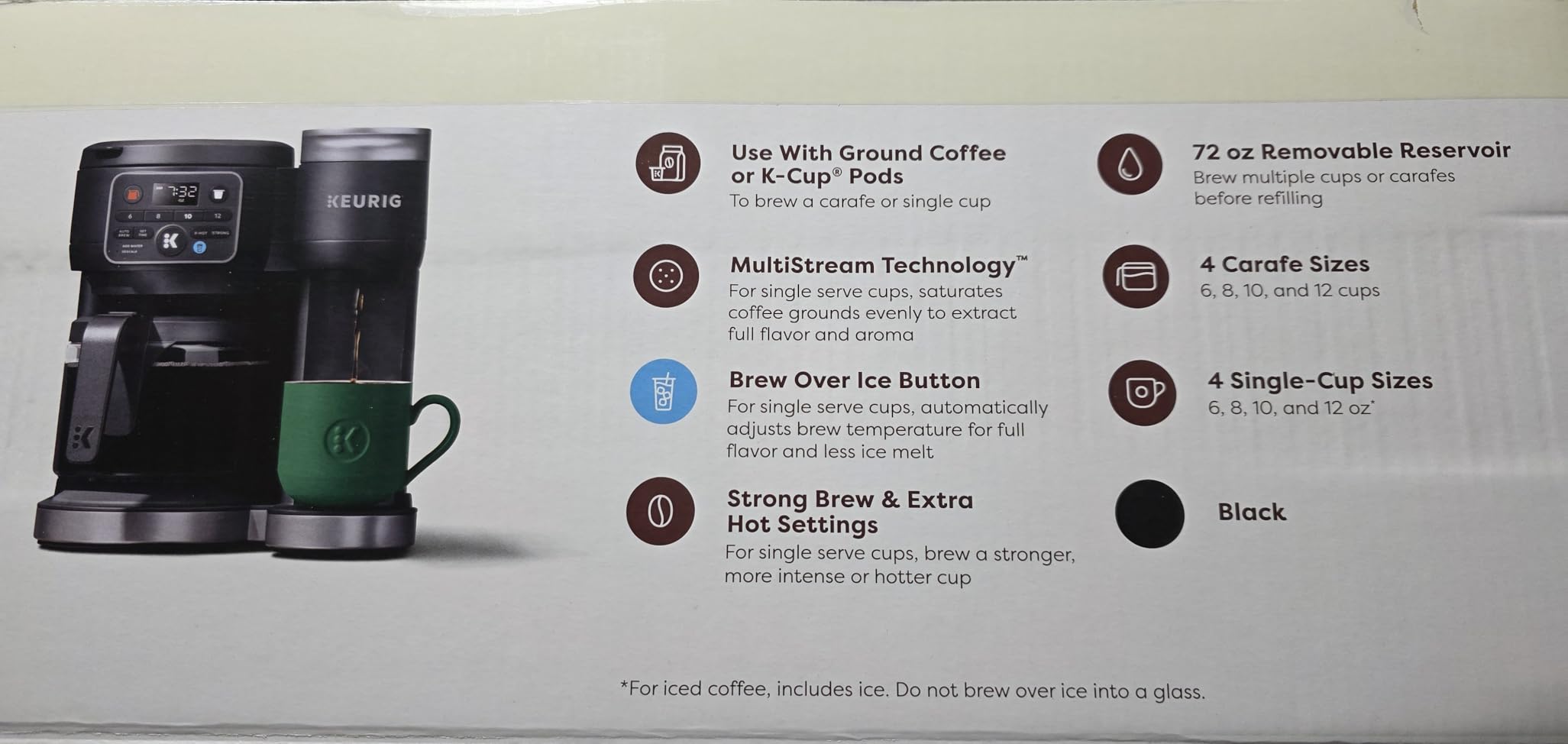 Keurig K-Duo Hot & Iced Single Serve & Carafe Coffee Maker, MultiStream Technology, 72oz Reservoir (Gen 2) customer photo 1