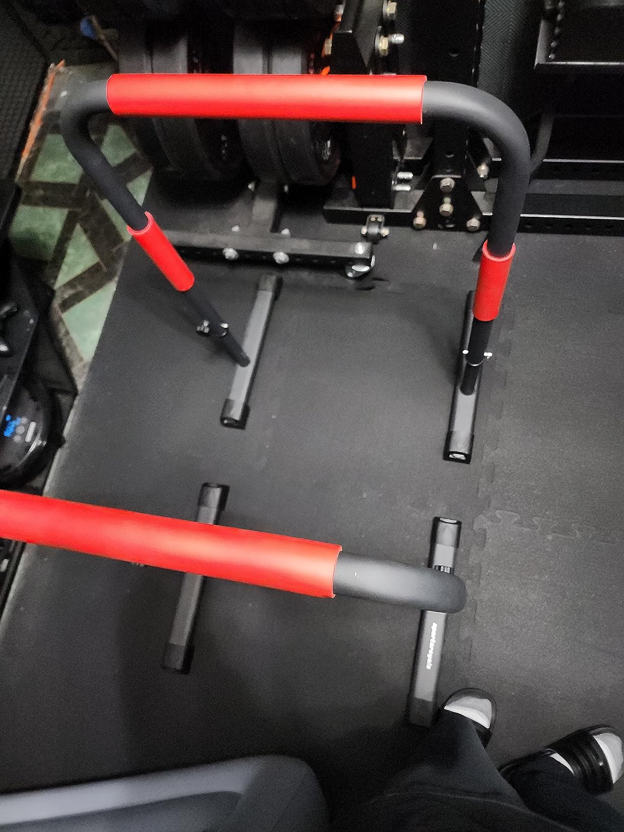 Sportsroyals Adjustable Dip Bar Station, Heavy Duty Parallette & Parallel Bars, 400LBS Stable Dip Stands for Home Gym, Calisthenics & Upper Body Workout Equipment customer photo 2