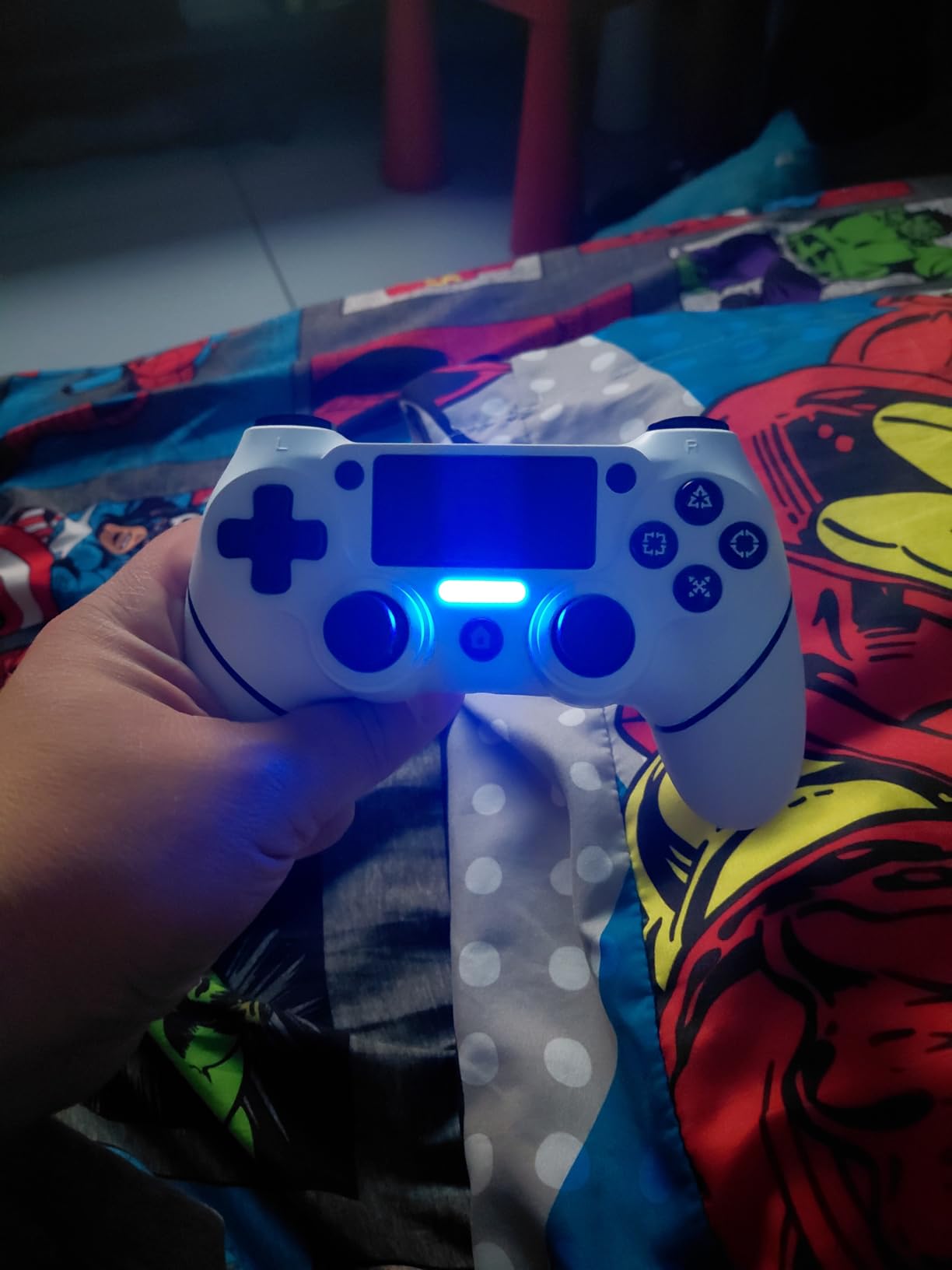 AceGamer 2 Pack for PS4 Controller, Wireless Controller for PS4/Pro/Slim/PC, with Non-Slip Grip of Both Sides and USB-C Cable! (Black and White) customer photo 1