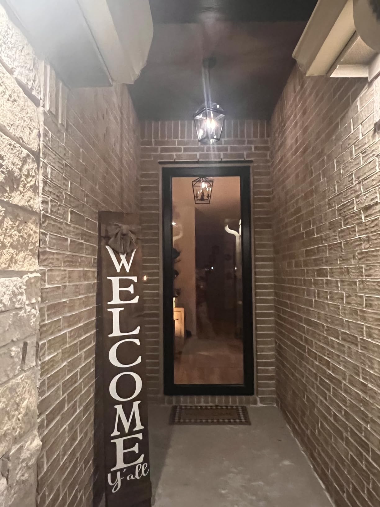 Modern 3-Light Large Outdoor Pendant Light for Porch, 16