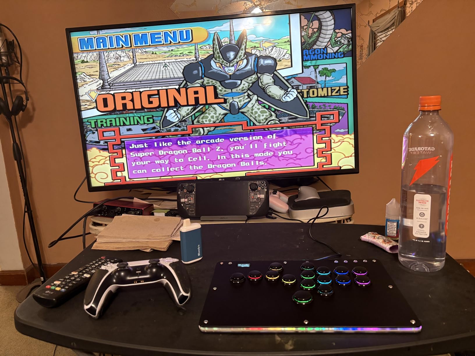 Haute42 Leverless Controller Arcade Stick: Haute42 R16 Black Leverless Controller with Rims,Premium Black Leverless Controller with Crystal Low-Profile Switch for PC/PS4/Switch Game,Support Hot Swap & SOCD customer photo 1