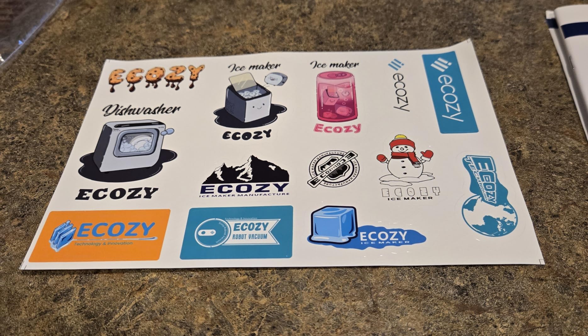 ecozy Smart Nugget Ice Maker Countertop, First Full-Color Smart Panel Ice Machine with APP Control, Double-Layer Insulation, 44 lbs/24H Soft Pellet Chewable Ice, Pull-Out Water Tank, Self-Cleaning customer photo 1