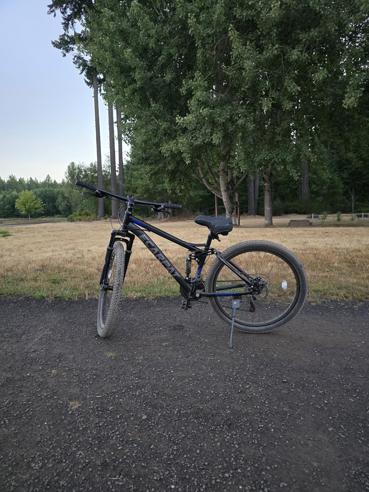 Mountain Bike 24 26 27.5 Inch, Dual Full Suspension Mens Womens Bike, 21 Speeds Dual Disc Brake Carbon Steel Bike, Boys Mens Mountain Bike for School Work Summer Camping, Birthday Gift Choice customer photo 1