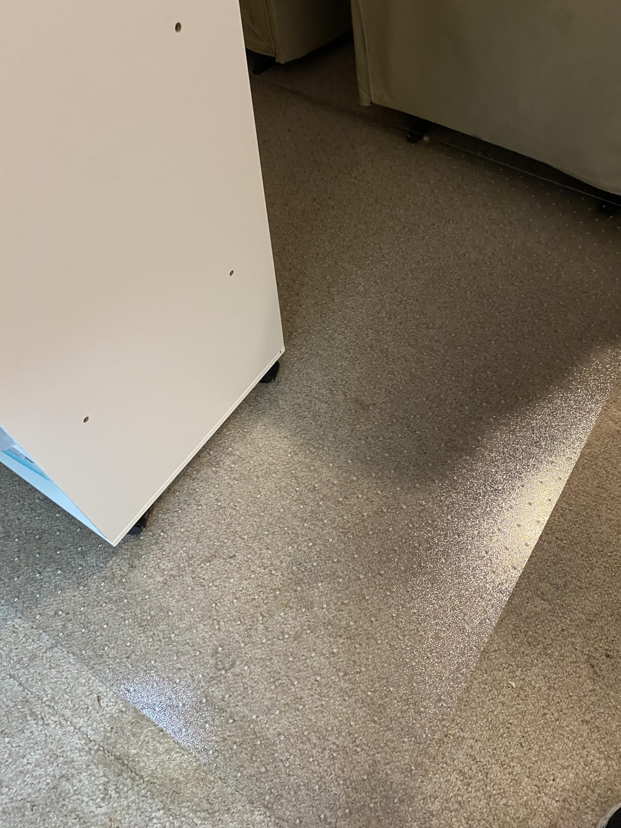 Kuyal Office Chair Mat for Carpet, 32x55 Clear Heavy Duty Computer Chair Mat, Under Desk Protector Carpeted Floors Mat, Easy Chair Movement,Ship Flat customer photo 2