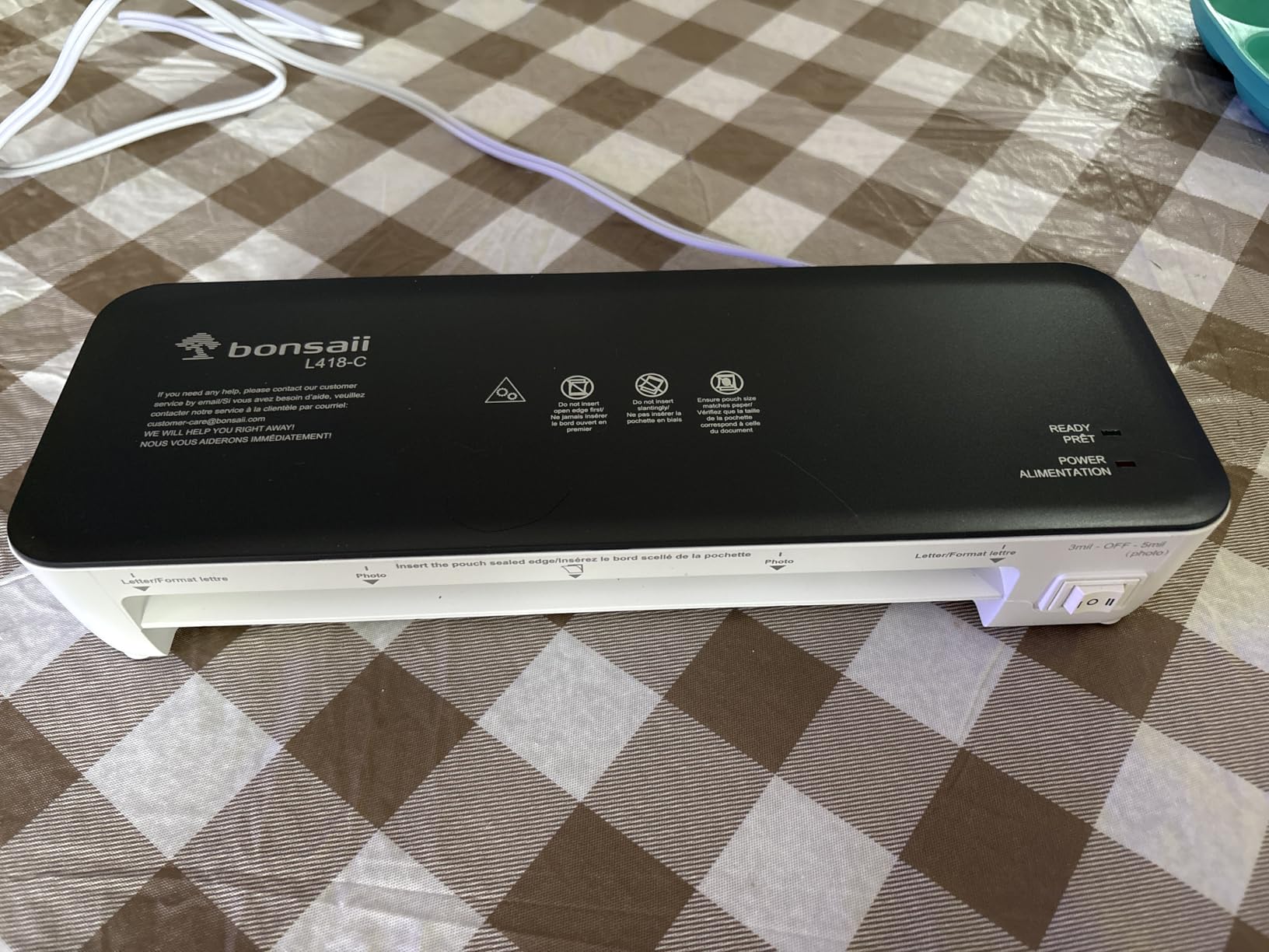 Bonsaii Laminator Machine, 9 Inch with 50 Laminating Sheets, Never Jam Technology for Classroom Use customer photo 1