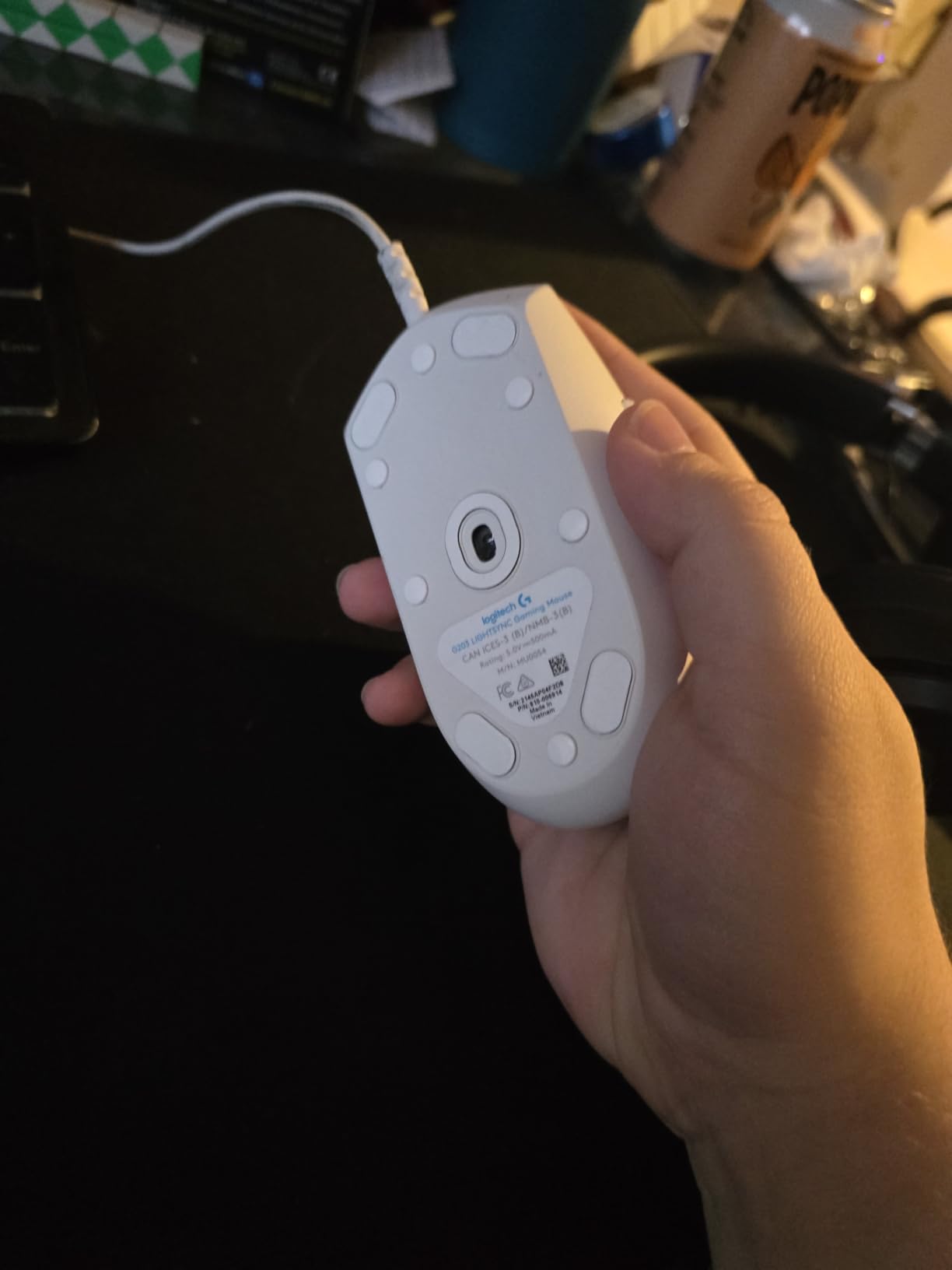 Hystar Aero Glides | 40 Dot Mouse Skates for Glass Mousepad | High-Density PTFE | Rounded and Polished for Quiet Use customer photo 2