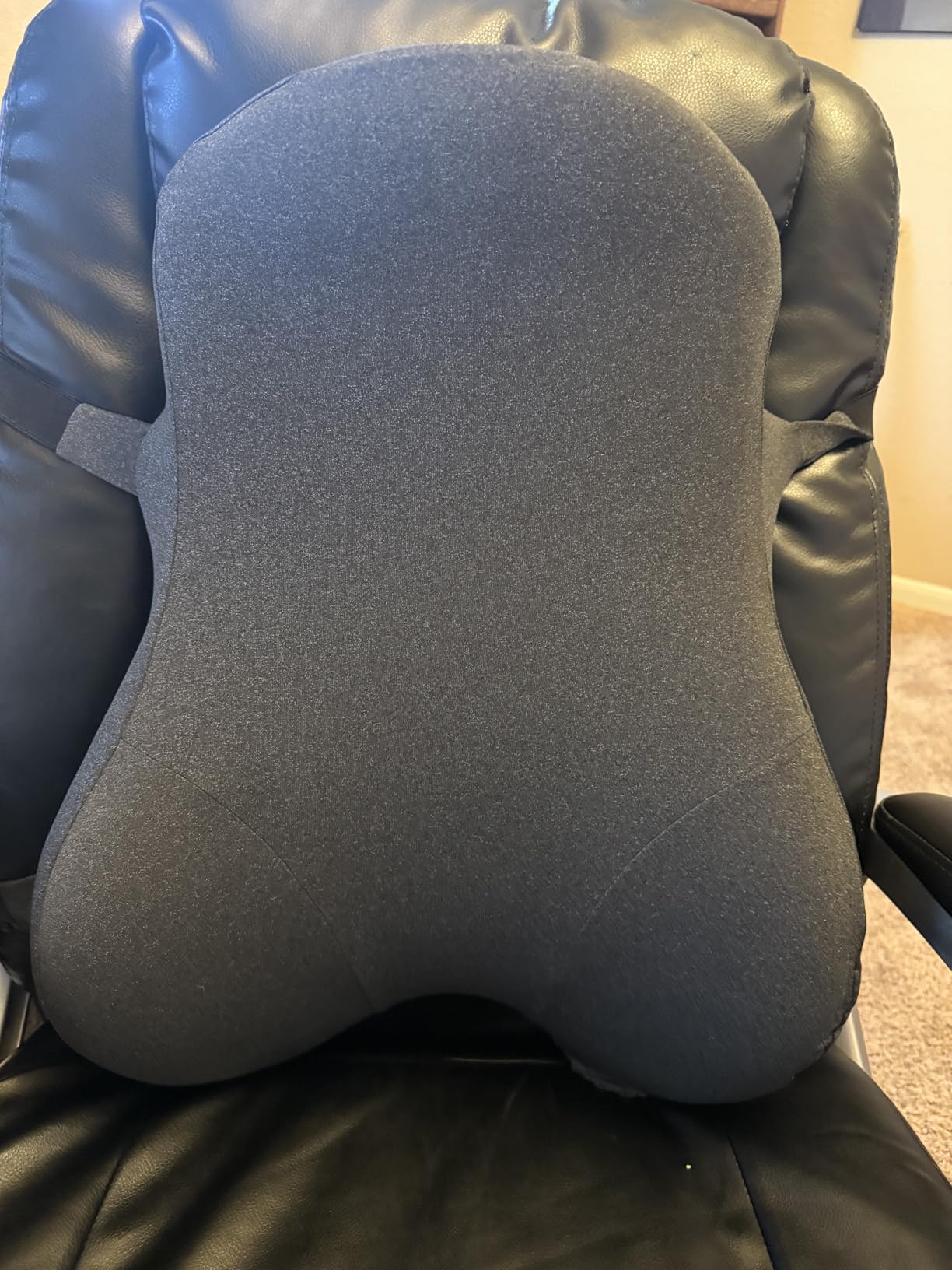 Teemour High Back Support Pillow for Office Chair, Fully Support Back Cushion - Memory Foam Lumbar Support Pillow for Offfice Chair, Desk, Gaming Chair, Promotes Posture Pain Relief Adjustable Straps customer photo 1