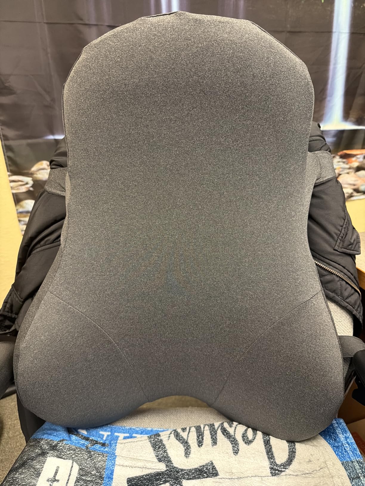 Teemour High Back Support Pillow for Office Chair, Fully Support Back Cushion - Memory Foam Lumbar Support Pillow for Offfice Chair, Desk, Gaming Chair, Promotes Posture Pain Relief Adjustable Straps customer photo 2