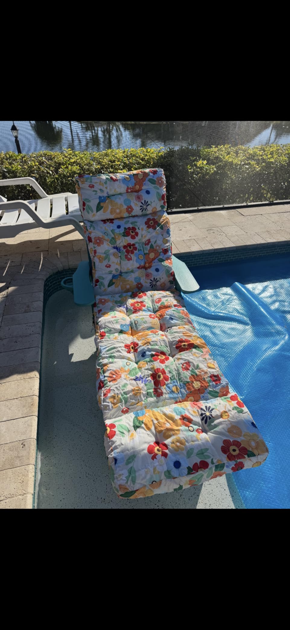 Ciokea Lounge Chair Outdoor, Oversized Chaise Lounge Chair with 5 Positions, HDPE, Patio Lounge Chair with Wheels & Cup Holder for Pool, Deck, Poolside, Grey customer photo 1