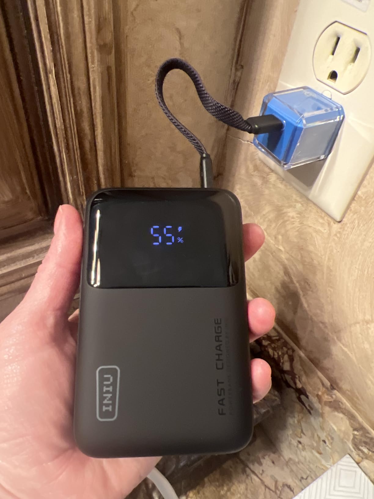 INIU Power Bank, 20000mAh 65W Ultra Compact USB C Laptop Portable Charger, PD QC Fast Charging 3-Output External Battery Pack for Laptop MacBook iPad Tablet Steam Deck iPhone 17 16 15 Pro Samsung S24 customer photo 1