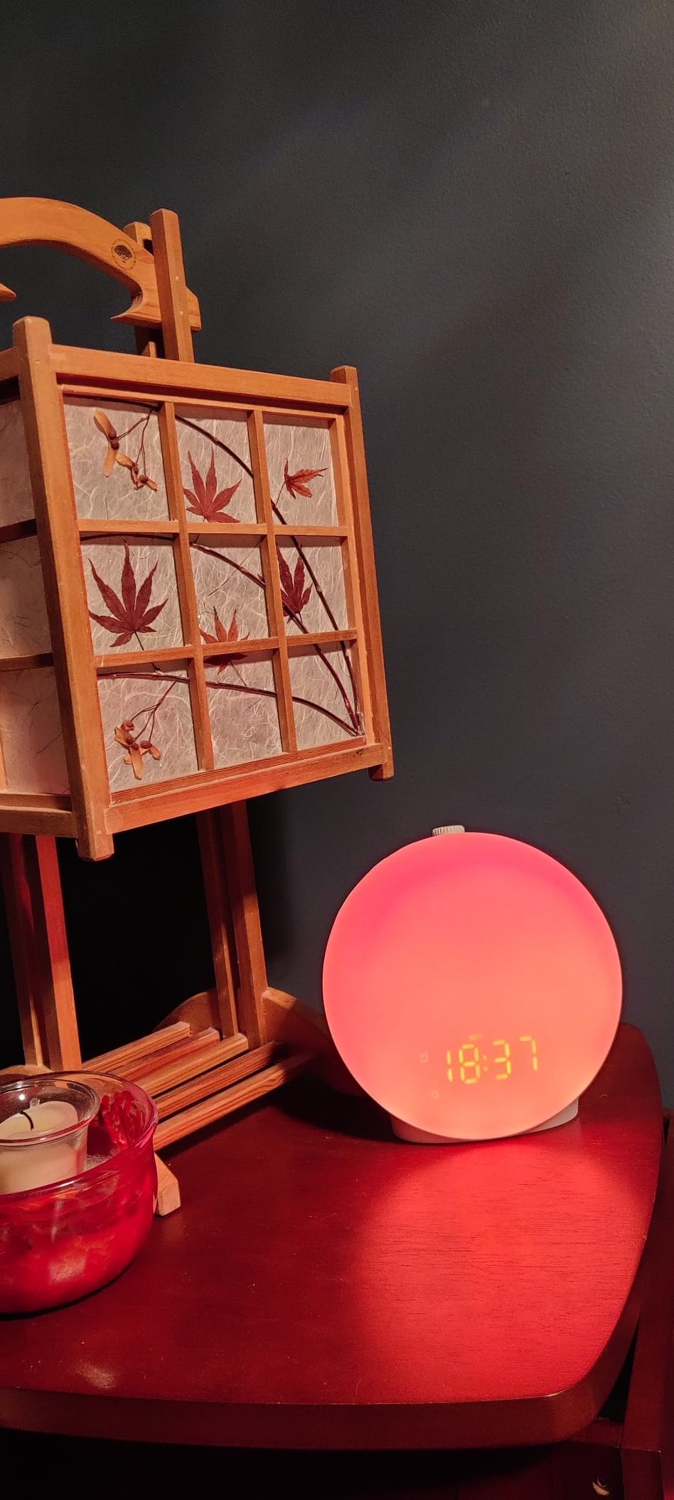 JALL Sunrise Alarm Clock White Noise Sound Machine with 22 Soothing Sounds, 17 NightLights, Bluetooth Speaker, Wake Up Light Alarm Clock for Bedrooms, Heavy Sleepers customer photo 1