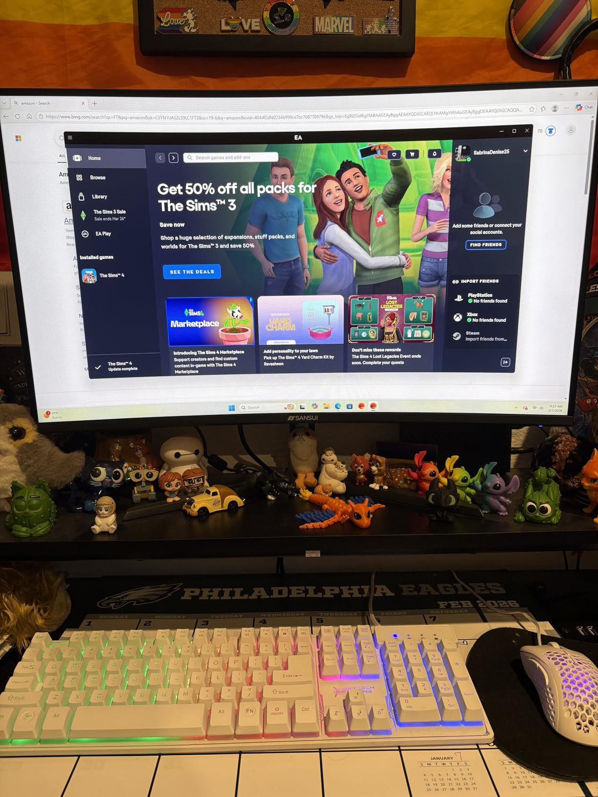 SANSUI Curved Monitor 24 inch 100Hz USB Type-C Computer Monitor with Built-in Speakers - MPRT 1ms, Adaptive Sync, HDR, 1500R, VESA 75x75mm Compatible, for Home and Office (ES-24C1) customer photo 2