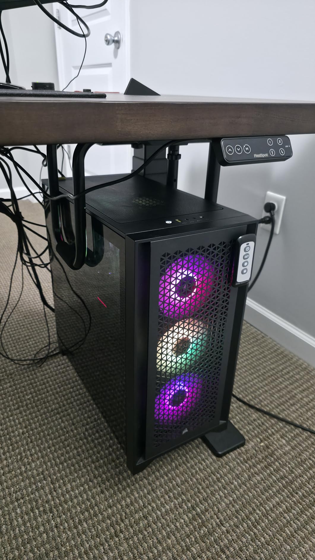 VIVO Heavy Duty Adjustable Under-Desk PC Mount, Home and Office Computer CPU Holder with Secure Locking, Supports up to 66 lbs, Black, MOUNT-PC04B customer photo 2