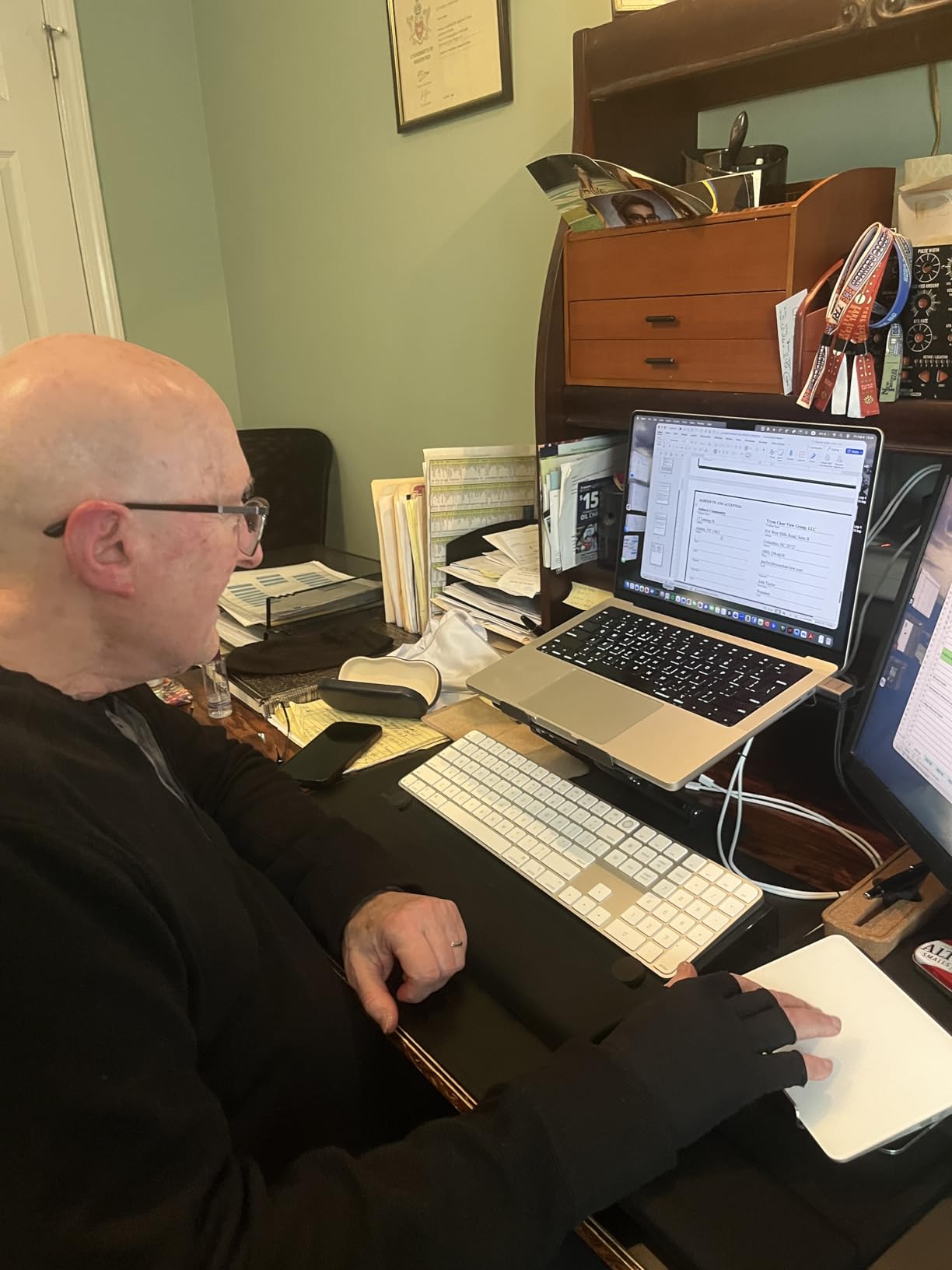 Adjustable Laptop Stand, Computer Stand with 360 Rotating Base, Ergonomic Laptop Riser Mount for Desk Foldable Protable Computer Desk Fits with MacBook Pro Air (10-16