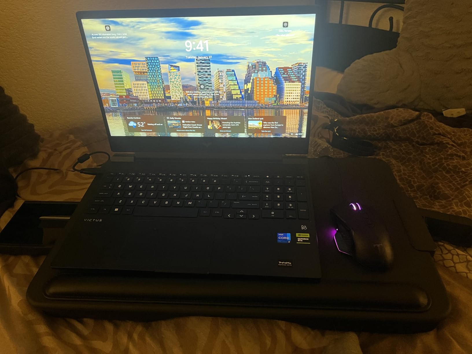 SAIJI Laptop Lap Desk - Fits Up to 17