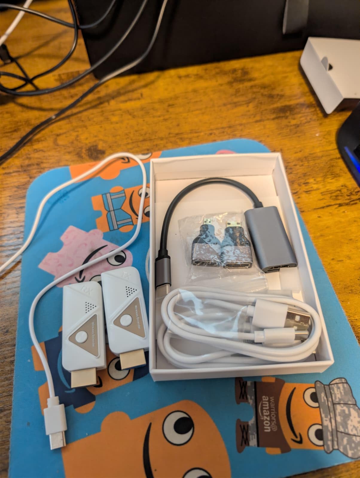 Wireless HDMI Transmitter and Receiver 328FT/100M,4K Decode 1080P Output Wireless HDMI Extender,2.4G/5G Plug&Play Portable Wireless,for Streaming Video and Audio to Monitor from Laptop/TV Box customer photo 2