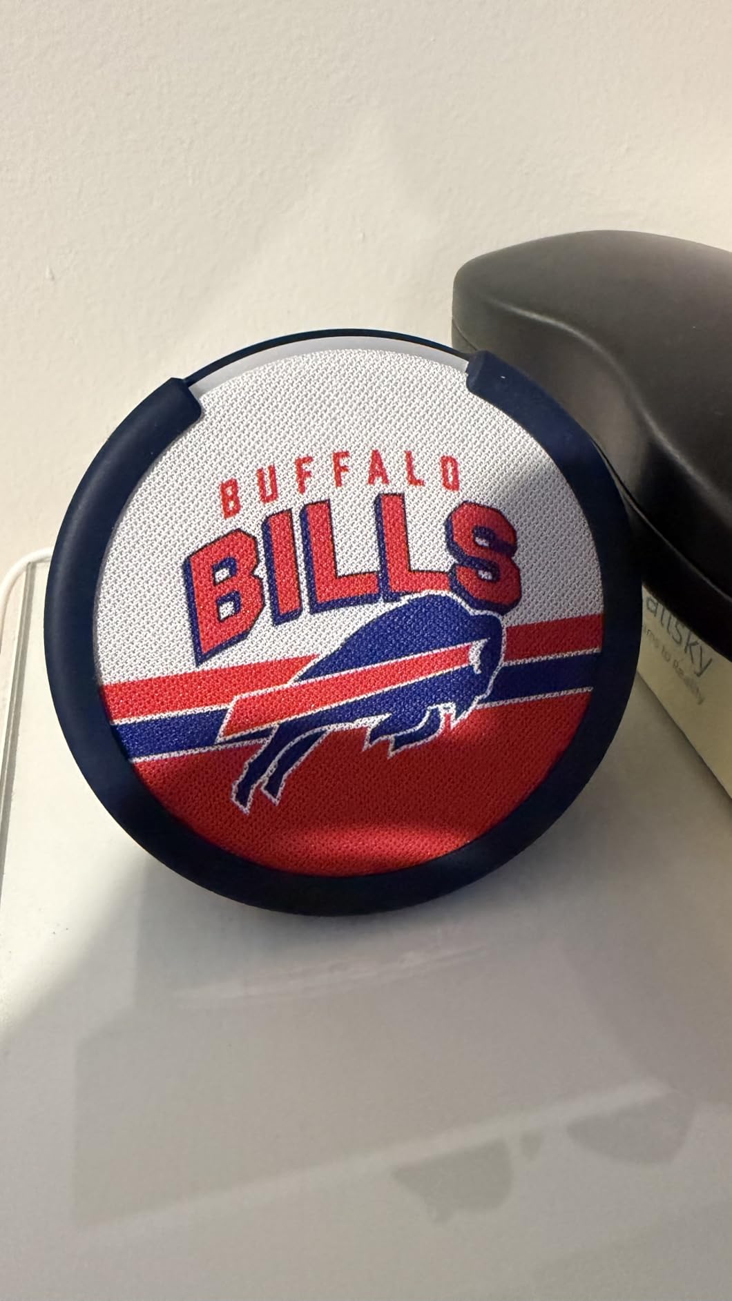 Amazon Echo Pop (newest model) | Officially Licensed NFL Limited-Edition | Los Angeles Rams ('25-26 Season Design) customer photo 1