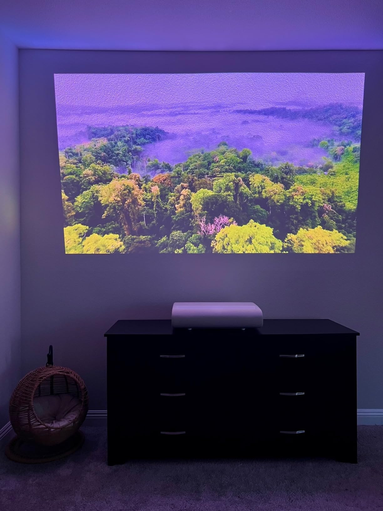 Samsung 120-Inch Class LPU7D Series The Premiere Ultra Short Throw 4K AI Smart TV Laser Projector for Home Theater w/ Gaming Hub, Vision Boost, Powerful Sound, Alexa Built-In, SP-LPU7DSA, 2024 customer photo 1