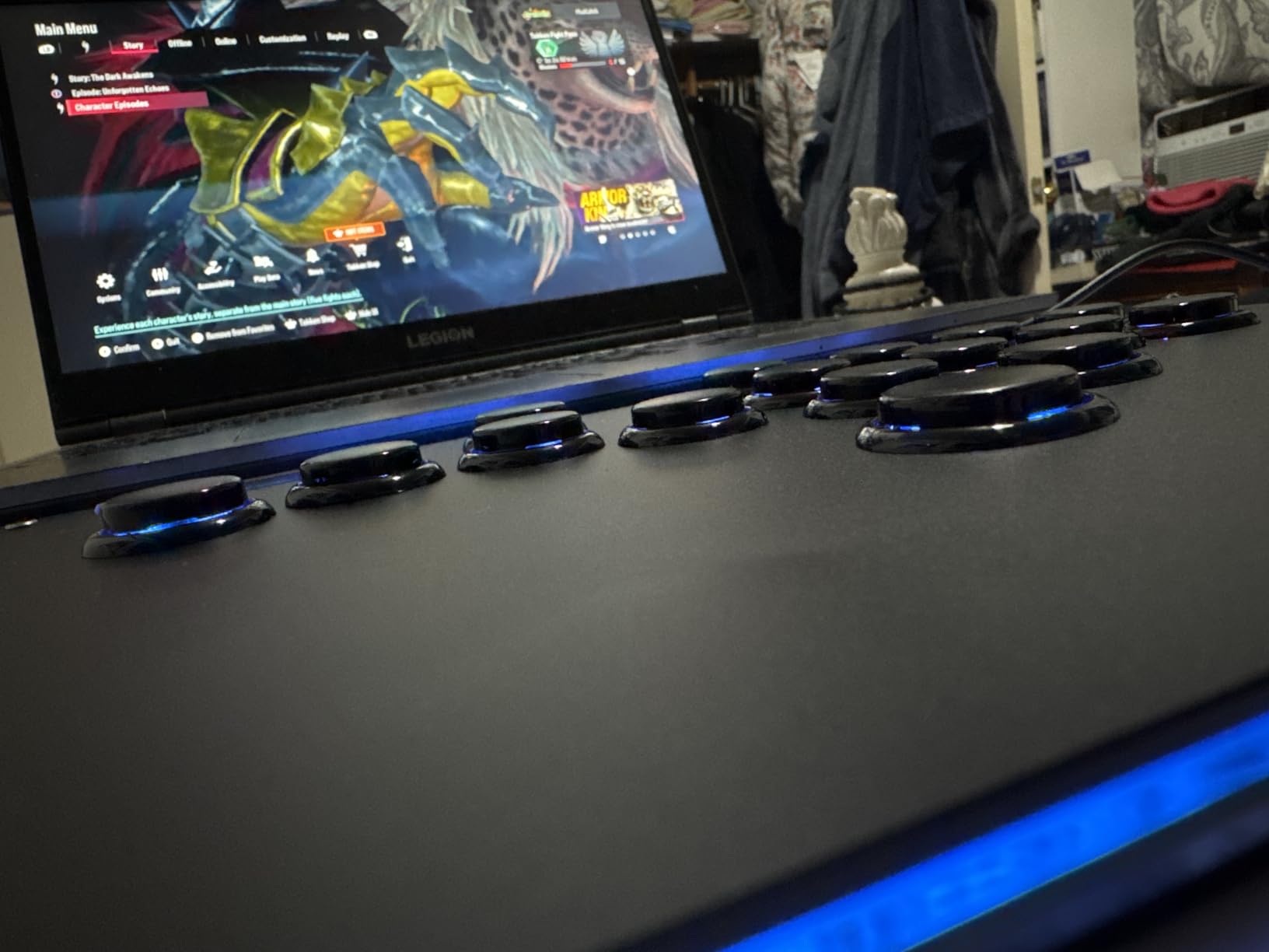 Sehawei Haute42 Arcade Stick R16 All-Button Arcade Controller 16Keys for PC/Ps3/Ps4/Switch/Steam,Fight Stick for Fighting Games with Custom RGB & Turbo Functions & Hot Swap Black customer photo 1