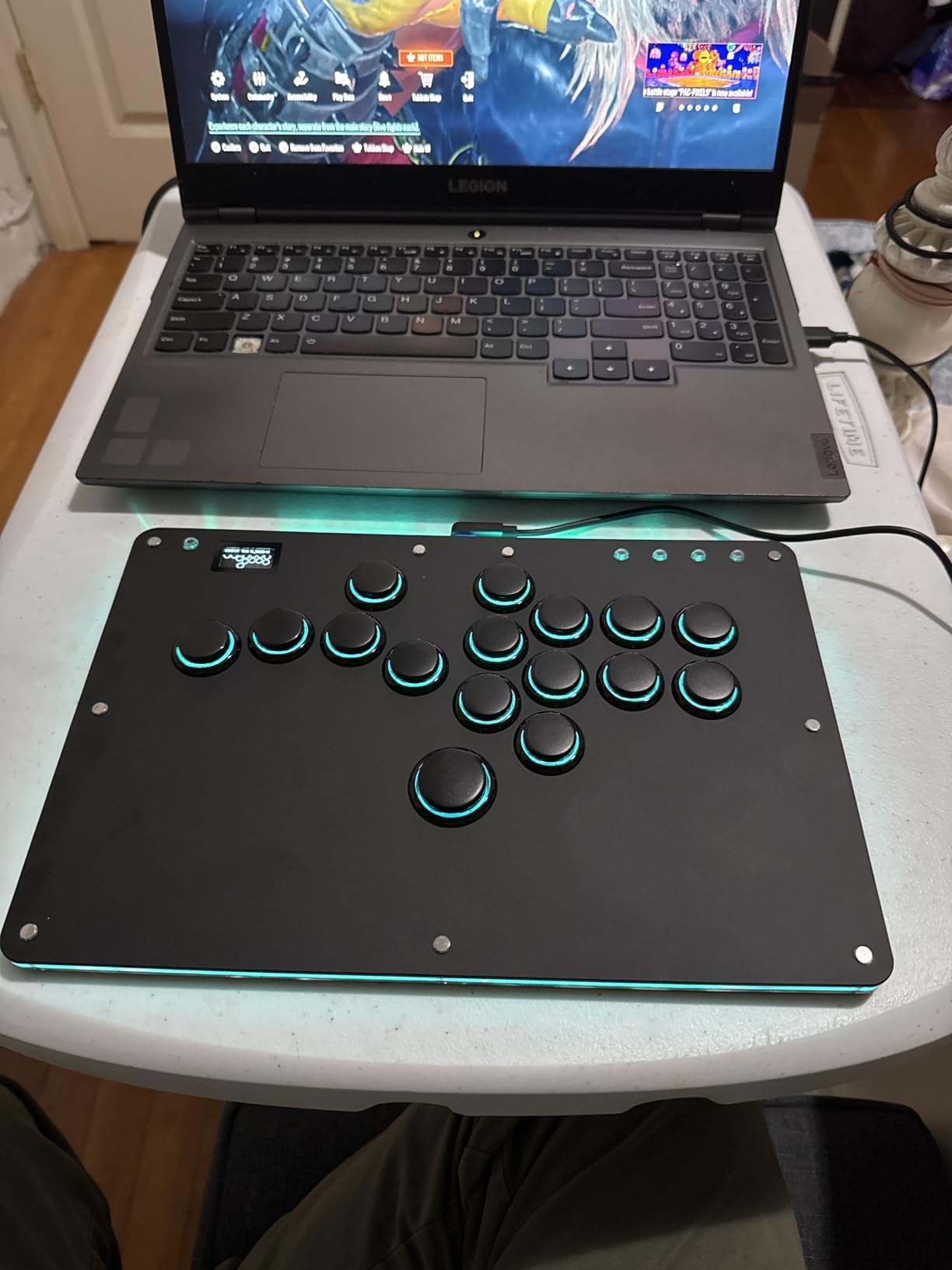 Sehawei Haute42 Arcade Stick R16 All-Button Arcade Controller 16Keys for PC/Ps3/Ps4/Switch/Steam,Fight Stick for Fighting Games with Custom RGB & Turbo Functions & Hot Swap Black customer photo 2