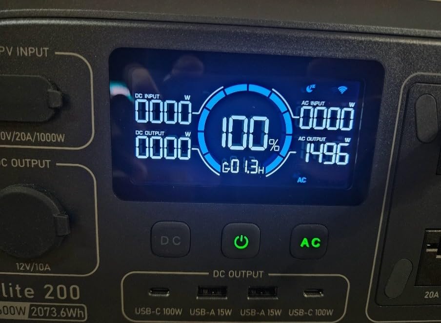 BLUETTI Elite 200 V2 Portable Power Station with Solar Charging Cable, 2073.6Wh LFP Battery Backup w/ 4 2600W AC Outlets, 17-Year Lifespan customer photo 2