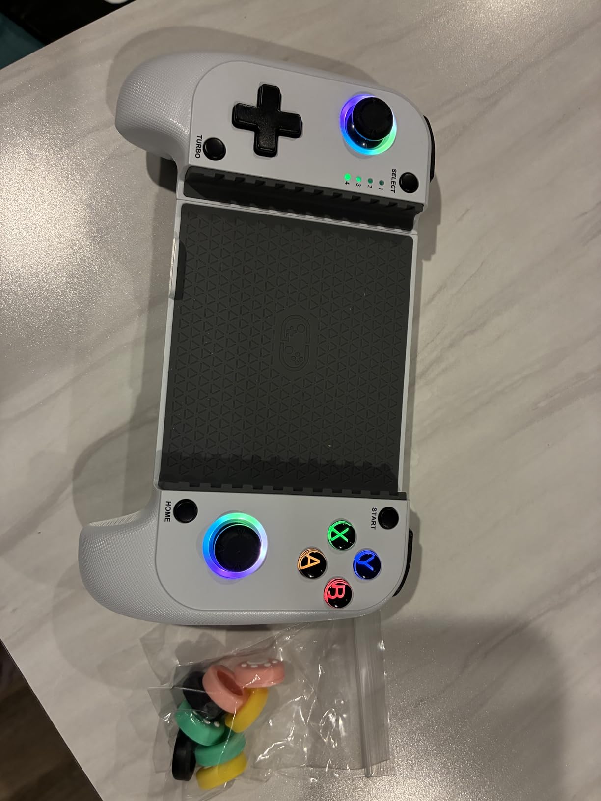 Mocagen MC1 Phone Controller for iPhone/Android Support Phone Case, Hall Effect Joysticks, Wireless Mobile Gaming Controller with 8-Color RGB Lighting, Turbo, KeyLinker App customer photo 1