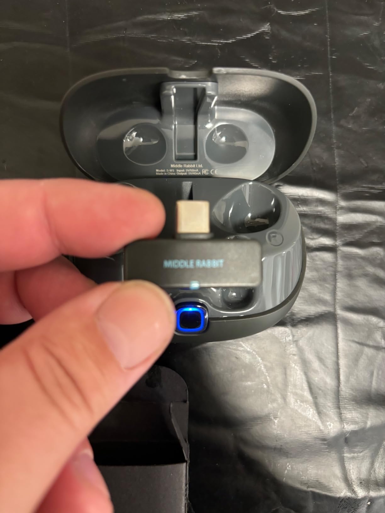 Middle Rabbit SW5 Wireless Gaming Earbuds with Mic, Compatible with PC PS5 PS4 Desktop VR, Computer Headphones, 2.4G Dongle & Bluetooth 5.4 Dual-Mode, 4 Built-in Microphones, 20ms Low Latency customer photo 2