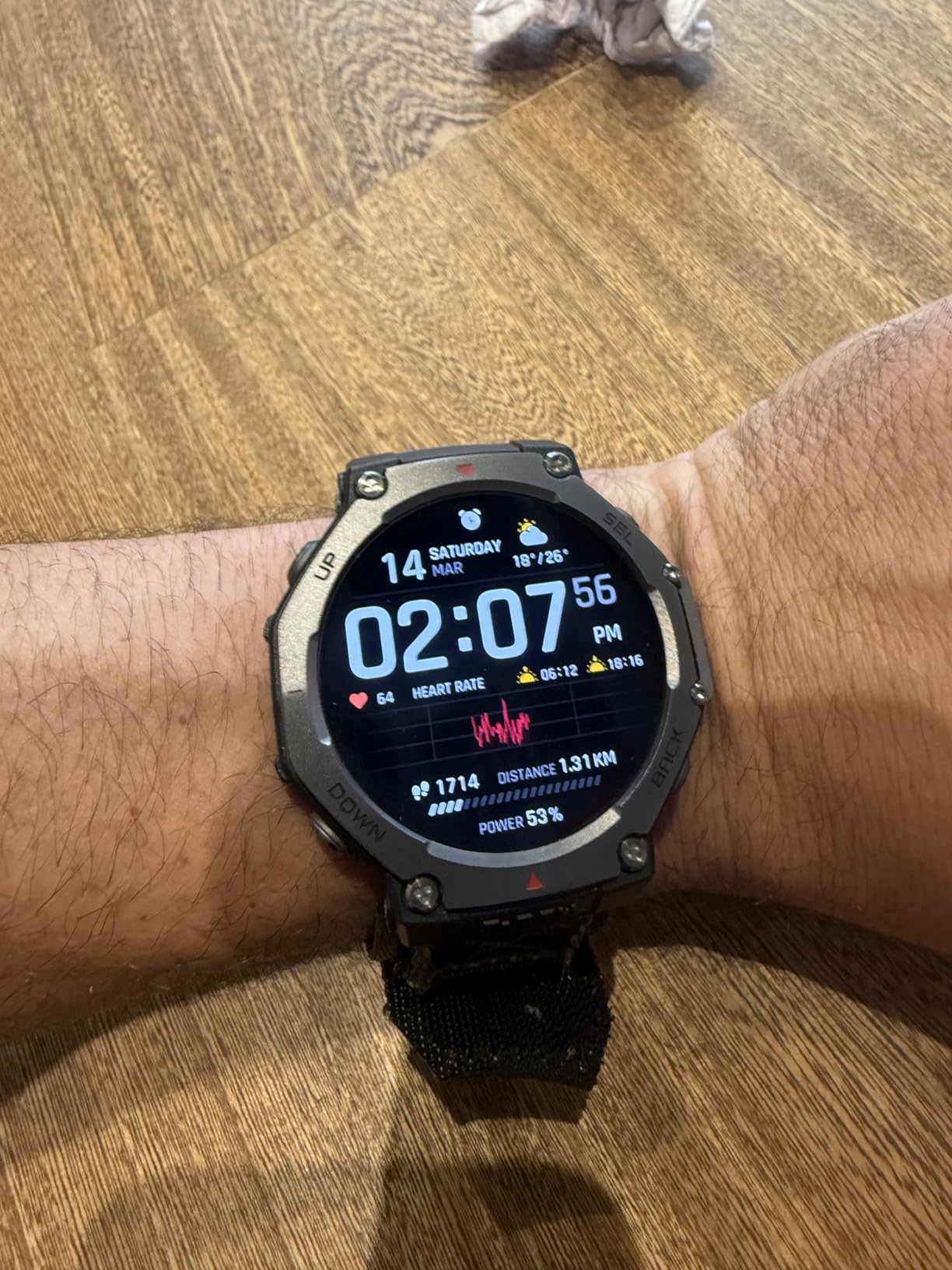 Amazfit T-Rex 3 Rugged/Military Smart Watch 48mm, GPS (with Privacy), Offline Maps, Long Battery Life,328 Feet Water-Resistant, 170 Fitness/Sport Modes, AI, Voice Control, for Android or iPhone, Black customer photo 2