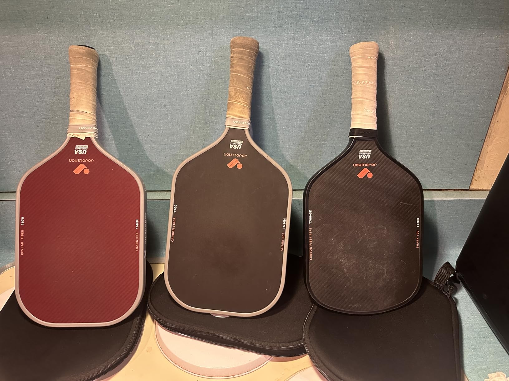 Pickleball Paddles, Carbon Fiber Pickleball Paddle with a 16mm Shark Power Polymer Core, The Pickleball Rackets Designed for Ultimate Spin & Consistency customer photo 1