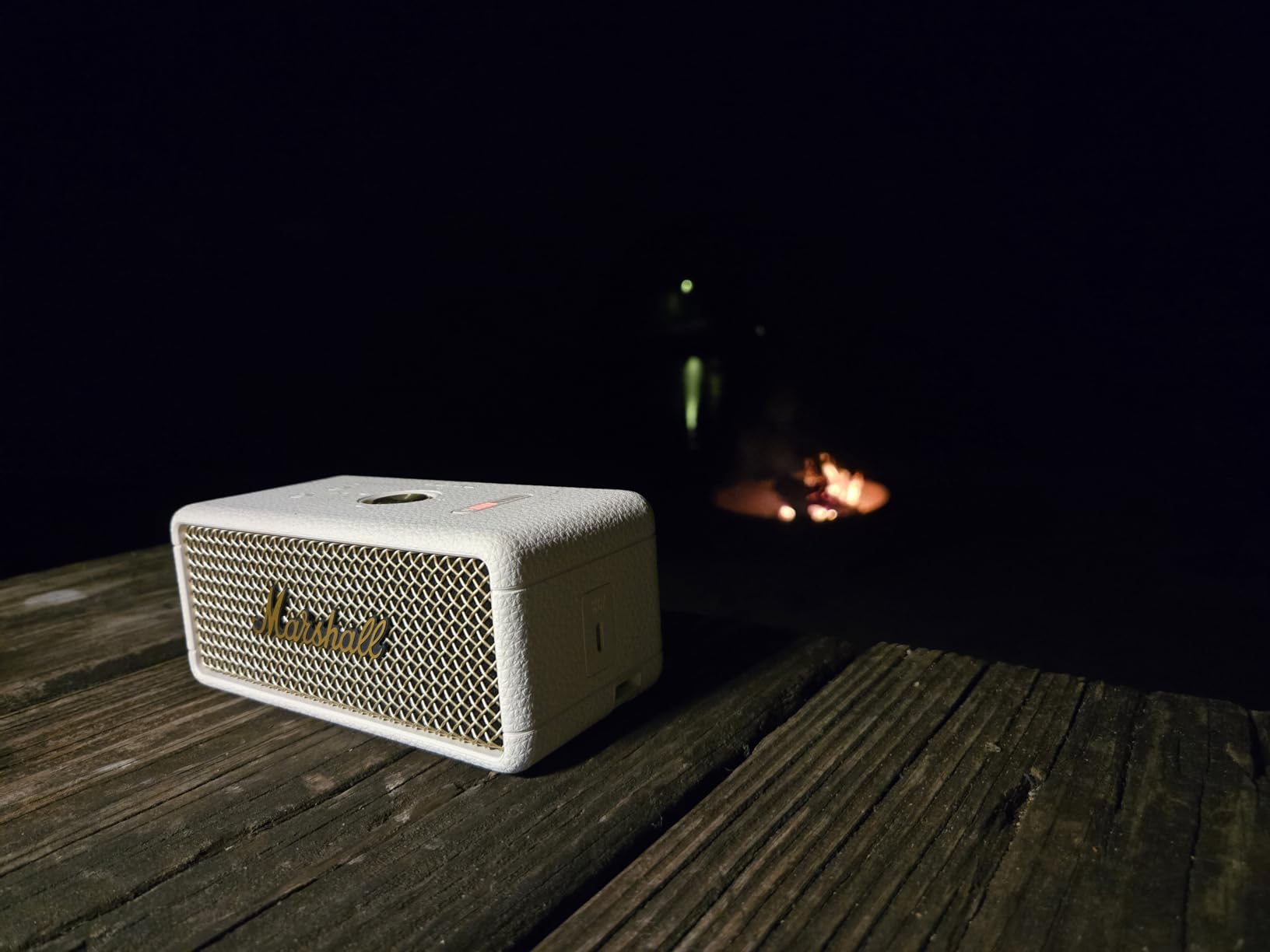 Marshall Emberton III Portable Bluetooth Speaker - Rugged Waterproof IP67 Design | Loud Stereo Sound, Deep Bass with 32+ Hr Playtime | Compact and Wireless for Travel and Outdoors - Black & Brass customer photo 1