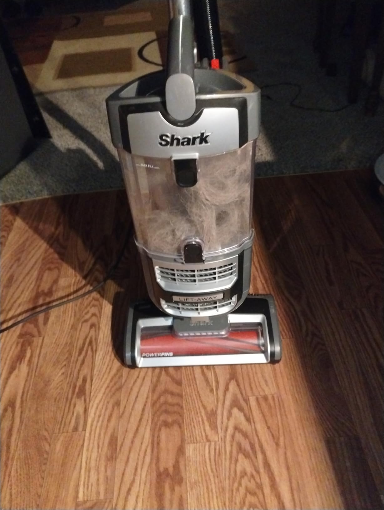 Shark UV730 Navigator Lift-Away Upright Vacuum, PowerFins HairPro Self-Cleaning Brushroll, HEPA Filter with Anti-Allergen Technology, LED Headlights, Swivel Steering, Gray (Renewed) customer photo 2